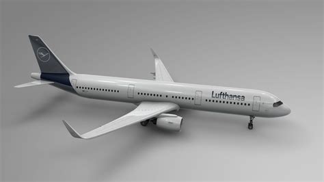 Airbus A321 Neo Lufthansa L284 3d Model 170 C4d Unknown Free3d