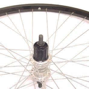 Merkloos Achterwiel 26x 1 75 Cassette 7speed Vaste As Alu Velg Zwart