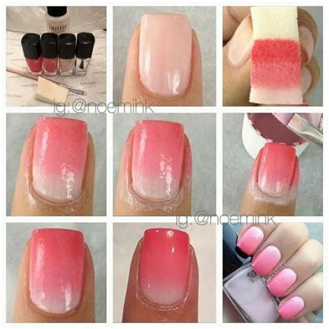 How To Do Ombre Nail Art At Home Step By Step