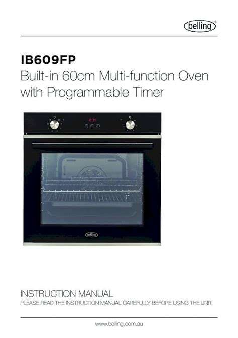 Pdf Ib Fp Built In Cm Multi Function Oven With Grilling