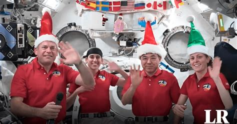 Astronautas de la NASA envían mensaje por Navidad desde el espacio