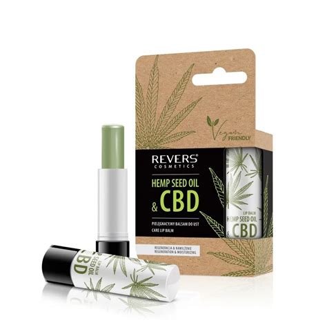 Revers Hemp Seed Oil Andcbd Caring Lip Balm With Hemp Oil 4g Wasserman Eu