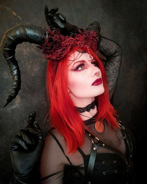 Redhead Demon Halloween Face Makeup Face Makeup Redhead