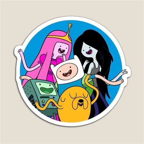 The Adventure Time Sticker Is Shown In This Image