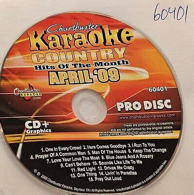 60401 COUNTRY CHARTBUSTER KARAOKE CDG EBay