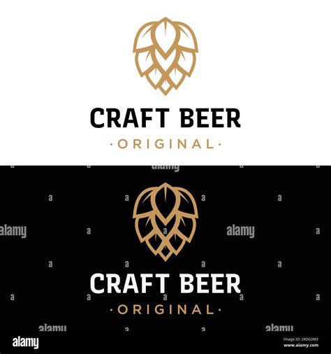 Plantilla De Logotipo De Cerveza Artesanal Vintage De Calidad Premium