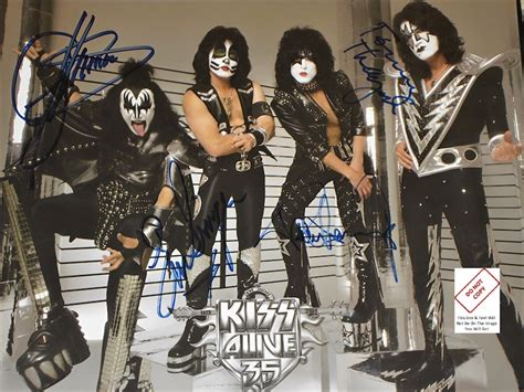 Kiss Autograph Signed Photo Kiss Autographed Photo Reprint Etsy