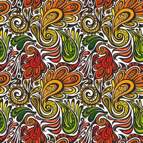 Paisley Seamless Pattern Stock Vector Olgalis