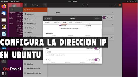 C Mo Configurar Una Direcci N Ip Est Tica En Ubuntu Youtube