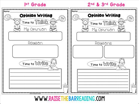 Opinion Writing Graphic Organizer Nd Grade