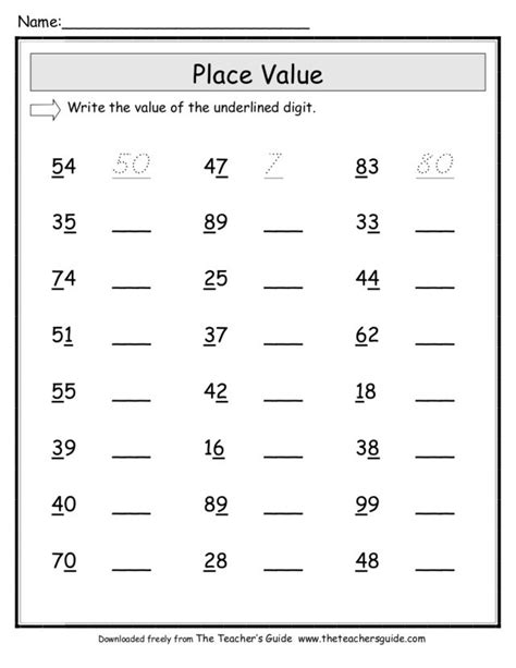 Rounding To The Underlined Digit Worksheets