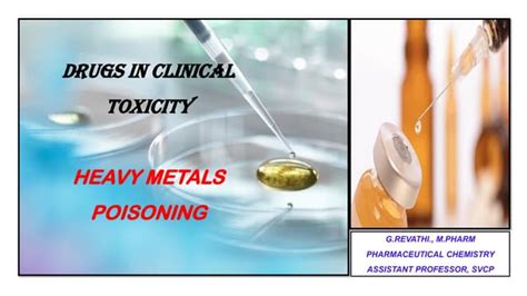 Heavy Metal Poisoning Ppt