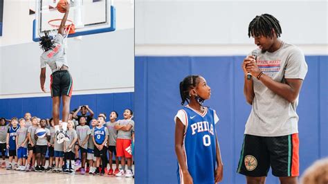 tyrese maxey  absolutely cooking kids   summer camp