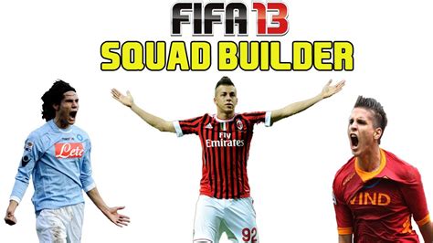 Fifa Ultimate Team Squad Builder Serie A Youtube