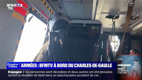 Bfmtv Embarque Bord Du Porte Avion Charles De Gaulle Vid O Dailymotion