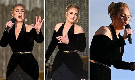 Adele Stuns As She Bares Shoulders In Low Cut Black Velvet Gown At Hyde Park Concert Celebrity