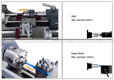 Wm210v 850w Brushless Motor Lathe Machine 125mm Chuck 38mm Spindle Hole Free T Metal