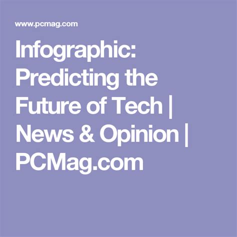 Infographic Predicting The Future Of Tech Infographic Predictions Tech