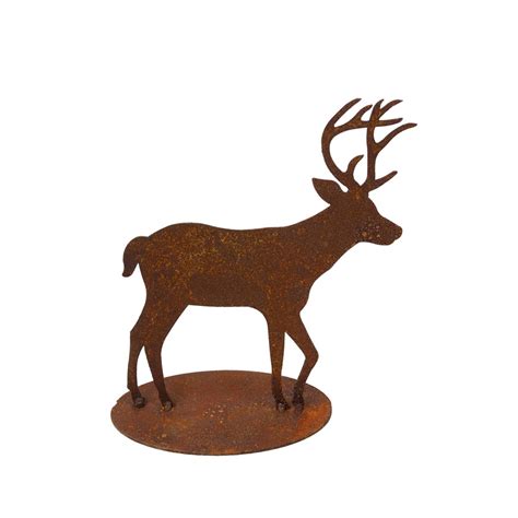 Rostfigur Hirsch Gro H Cm Rost Design Dekofigur F R Den Gar