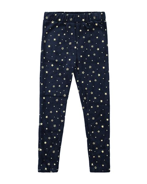 Riachuelo Conjunto Longo Infantil Em Plush Estrelas Azul Marinho Tam