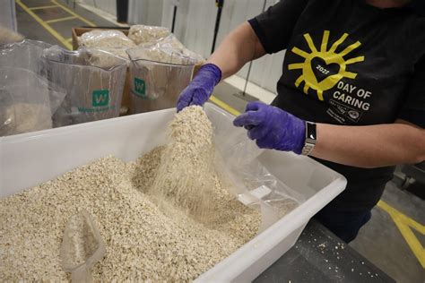 Packing Of Bulk Food In Our Clean Room Eau Claire Wi