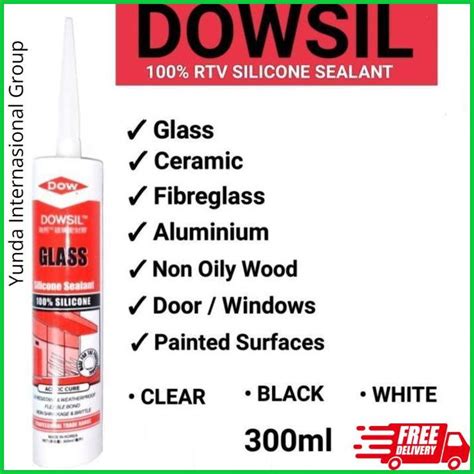 Lem Dowsil Glass Silicone Sealant Silicone Sealant Dowsil Dow Sil Glas