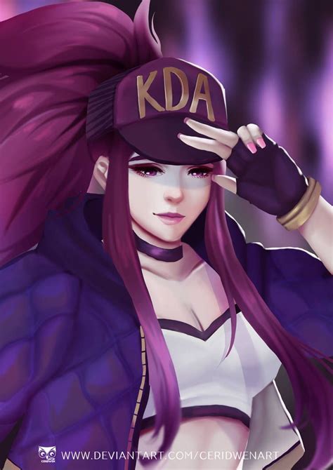 League Of Legends Akali Kda By Artsceri On Deviantart League Of