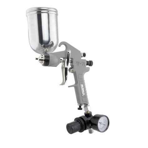 Pneumatic Mm Tip Mini Hvlp Gravity Feed Spray Gun With Cc Plastic