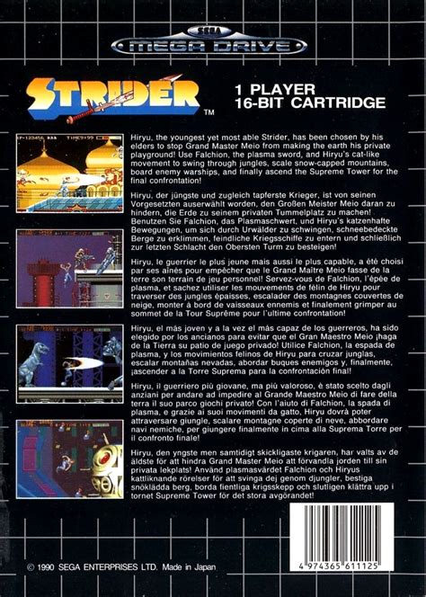 Play Strider For Sega Genesis Online Oldgames Sk