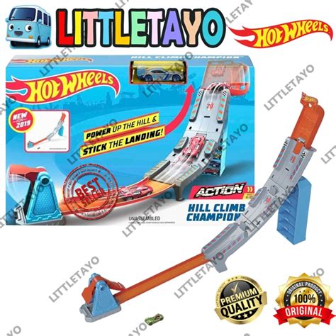 Hot Wheels Track Action Hill Climb Champion Play Set Original Mattel Shopee Malaysia