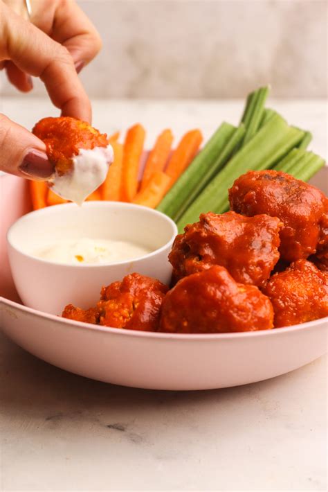 Easy Cauliflower Wings Buffalo Wings About A Mom