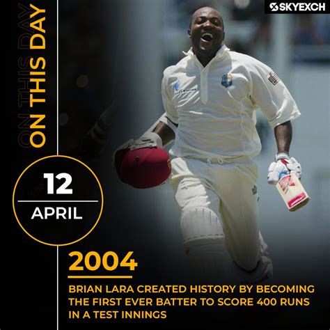 Skyexch On Twitter Onthisday In Brian Lara Broke The Record