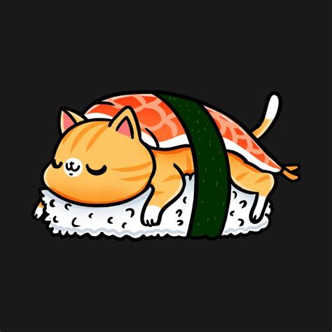 Funny Sushi Cat By Fridaemundae Sushi Cat Sushi Cartoon Furry Drawing