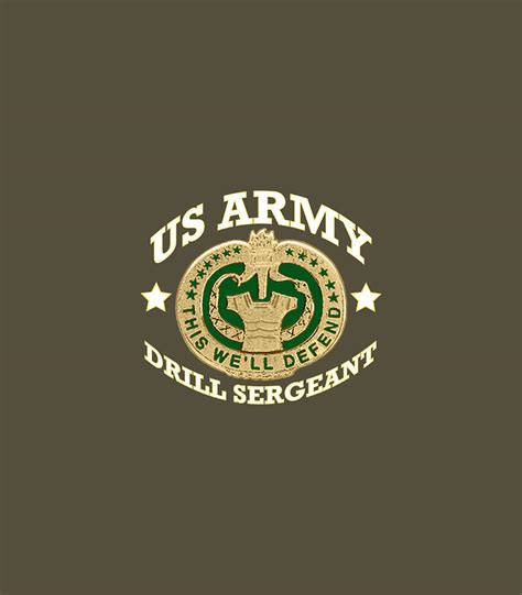 Army Drill Sergeant Badge Shield Digital Art by Kieram Tiann - Fine Art America