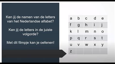 Het Alfabet Volgorde Van De Letters Oefenen YouTube