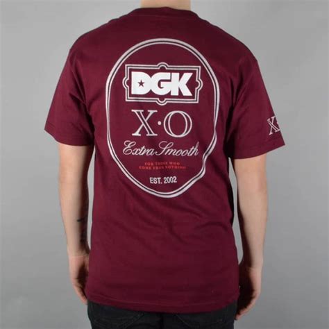 Dgk Xo Skate T Shirt Burgundy Skate Clothing From Native Skate Store Uk