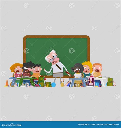 Boring Classroom Stock Illustration Illustration Of Draw 95898609