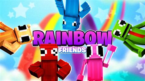 Rainbow Friends By The Lucky Petals Minecraft Skin Pack Minecraft