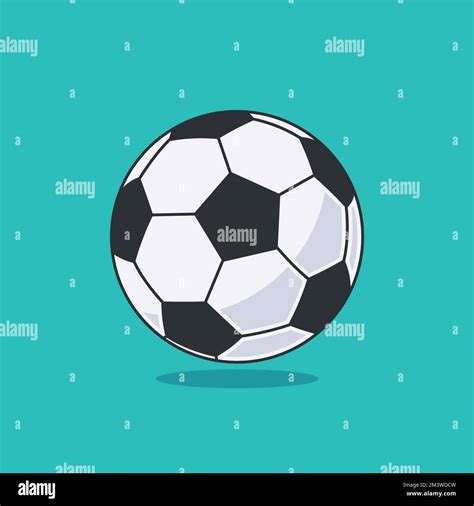 Fußball Symbol Vector Illustration Fußball Cartoon Style Stock