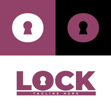 Premium Vector Lock Conceptual Logo Design Vector