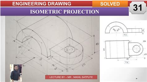 Engineering Drawing Isometric Projections Problem 31 Learn With