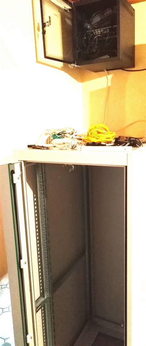 cleanest  server rack setup  looked pls ignore  temporary