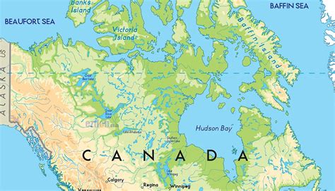 Mapa Fisico De Canada En Espanol Mapa Fisico Images