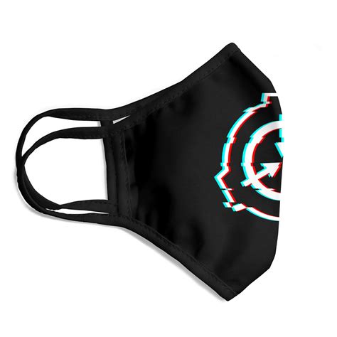 Thaumiel Scp Face Masks Scp Foundation Logo Emblem Glitch Effect