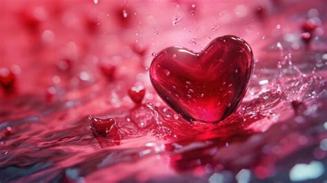 Premium Photo Heart Shaped Object Floating On Water