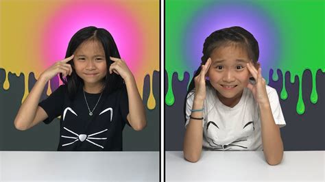 Twin Telepathy Slime Challenge With Identical Twin Sisters Janet And