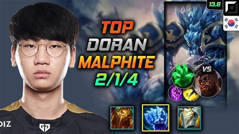 Doran Malphite Top Vs K Sante Kr Youtube