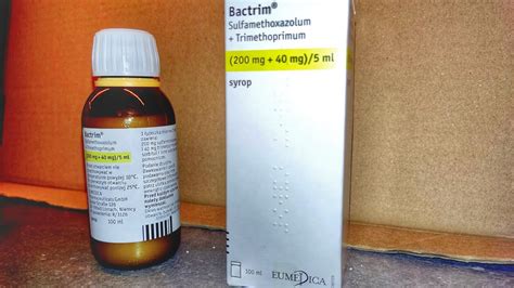 Bactrim Syrop Eumedica 100mg Maid In Germany 6 Usd Youtube