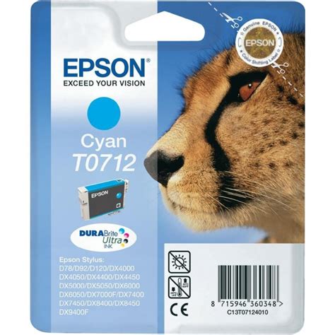 Cartouche Jet d encre EPSON T071 Guépard 123CONSOMMABLES