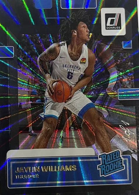 Jaylin Williams Donruss Holo Black Laser Psa Price Guide